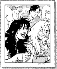 David, Francine (laughing), and Katchoo