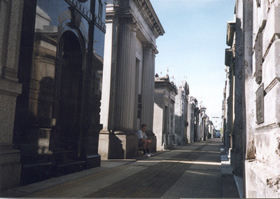 There's enough room if someone should want to turn around in
their graves at Recoleta