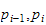 $p_{i-1},p_{i}$