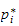 $p_{i}^{\ast }$