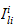 $I_{li}^{i}~$