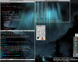 My desktop, Debian Woody partition